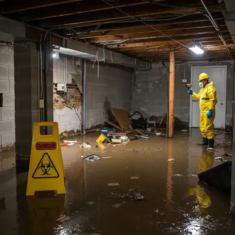 Flooded Basement Electrical Hazard in Hollister, CA Property